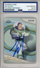 2025 TOPPS CHROME DISNEY REFRACTOR BUZZ SIGNED TOY STORY TIM ALLEN PSA DNA AUTO