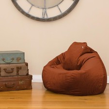 Velvet Slouchbag Bean Bag Large Luxury Classic Beanbag Chair Plush Seat