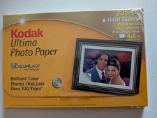 Lot of 2 Kodak Ultima Picture Paper for Inkjet printers 4x6 20 Sheets (40 Total)