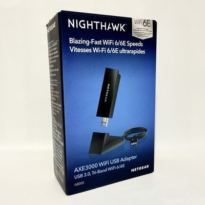 NETGEAR Nighthawk AXE3000 A8000 USB 3.0 WiFi 6E Adapter #UB0987 - NEW Free Ship