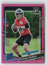 2023 Donruss #383 Tanner McKee Optic Rated Rookie Preview Pink Prizm