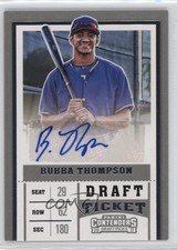 2017 Panini Contenders Draft Picks Ticket Bubba Thompson #53 Auto nd3
