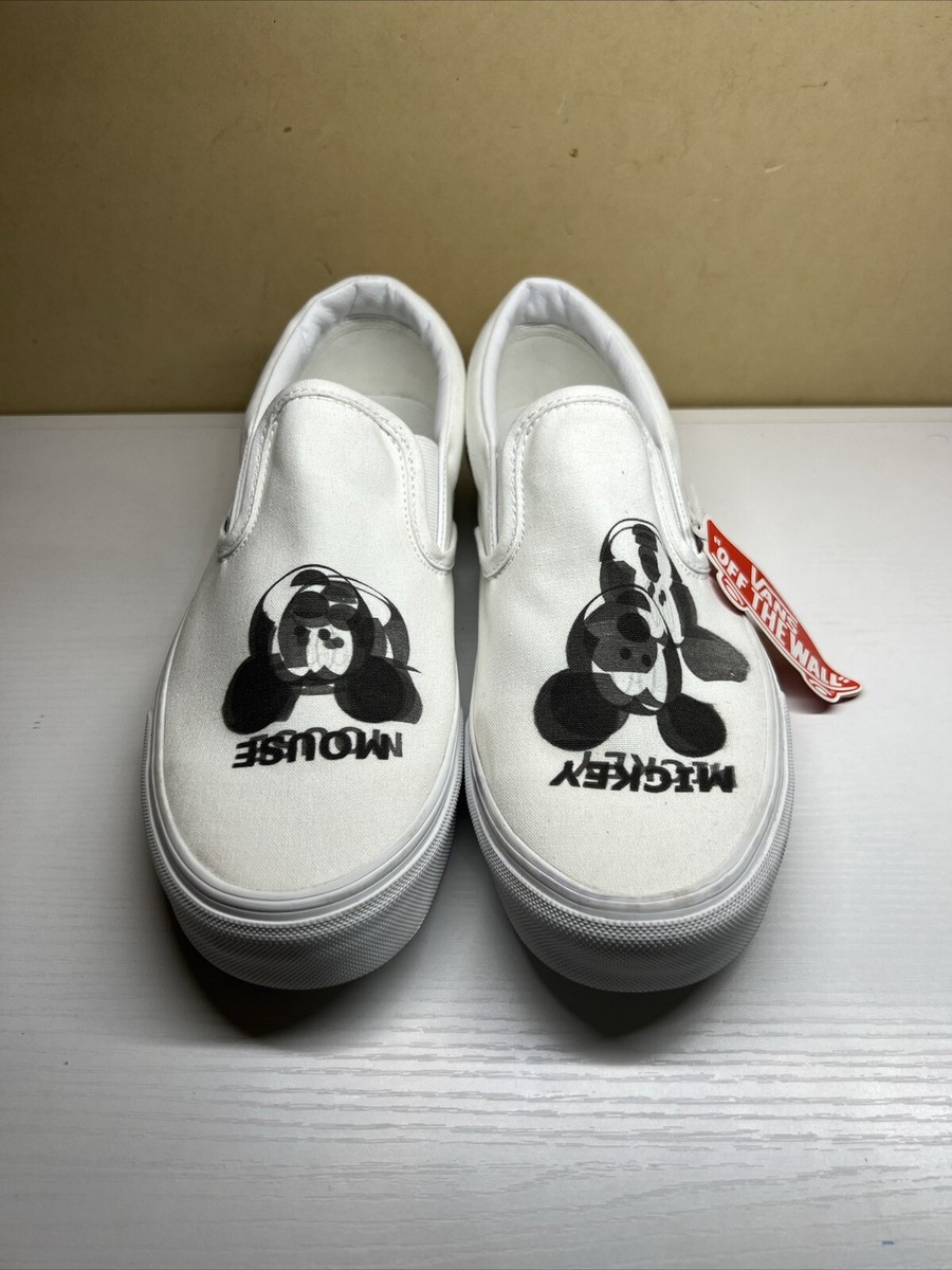 Vans Mickey Mouse Shoes White Men's Size