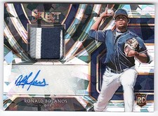 2020 Select Rookie Prizm Cracked Ice Ronald Bolanos Patch Auto #é25 (ref 72658)