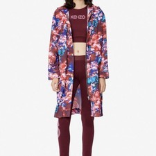 Kenzo World Parka Long Coat Size S Nwt