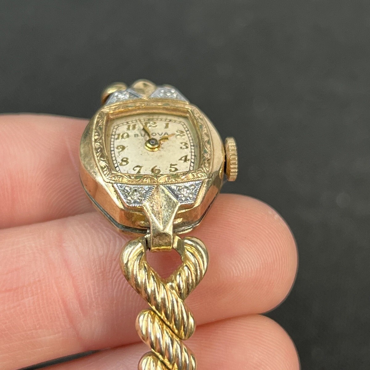 【美品】BULOVA レディース時計 10K ゴールド ヴィンテージ 腕時計 Vintage Bulova 10k Gold Filled Diamond Ladies Wrist Watch | eBay