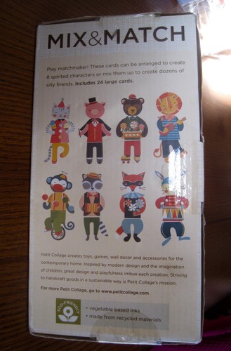 Petit Collage Animal Jamboree Mix and Match Card Puzzle Game Flip Toy Puzzle - Picture 8 of 12