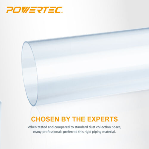 Tubo transparente POWERTEC, 6 pulgadas x 36 pulgadas de largo, tubo de plástico rígido (70274) - Imagen 5 de 8