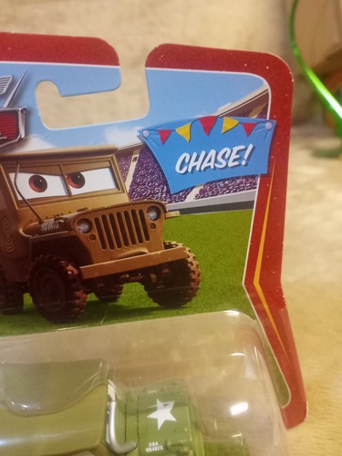 New Disney Pixar Cars movie SALUTING SARGE CHASE Car Die cast car New Rare - Picture 4 of 12