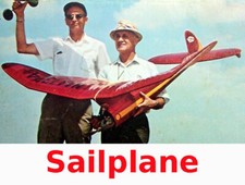 Comet Model Airplane Plans FF : Sailplane 78" Wingspan by Carl Goldberg 1940 