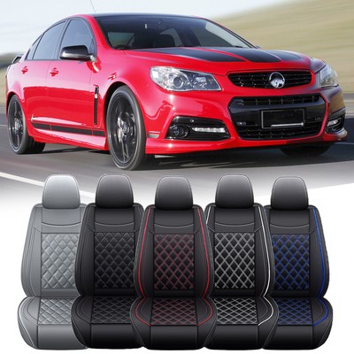 Luxury Top PU Leather Car 2/5-Seats Cover Cushion Protector For Holden Commodore