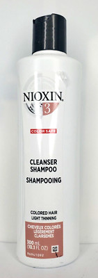 Nioxin #3 Color Safe CLEANSER SHAMPOO Light Thinning Colored Hair 10.1 oz (729)