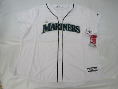 MARINERS ユニフォーム Mサイズ New Seattle Mariners Womens Plus Sizes 4X White Button Up