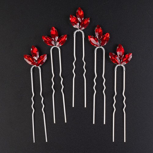 5 Pcs Luxury Wedding Bride Wedding Hair Pins Hair Accessories Bridal Hair Piece - Picture 33 of 64
