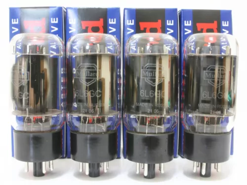 (Sweet Sound edition Ⅱ) Platinum Factory Match QUAD MULLARD 6L6GC Vacuum Tubes
