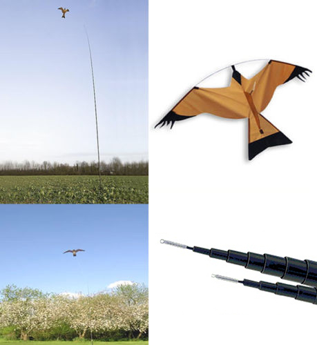 BIRD SCARER HAWK KITE & Pole Kit CROP POND PROTECTION 5m to 10m - Picture 8 of 16