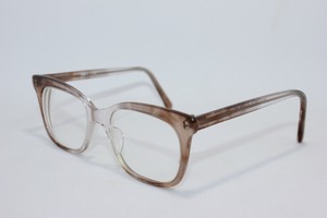 clear plastic round glasses
