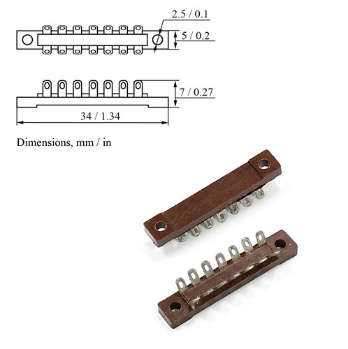 3 6 8 10 12-Lug Terminal Strip Point to Point Audio Amplifier T18 vintage USSR - Picture 4 of 7