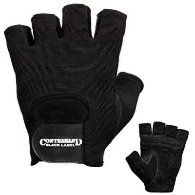 Contraband Black Label 5450 Heavy Duty Double Layer Gel Padded Gloves (Pair)