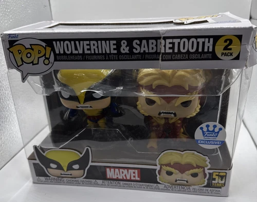 Funko Pop! Vinyl: Marvel - Wolverine & Sabretooth 2-Pack - Funko (Exclusive)