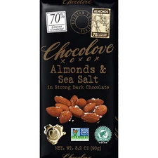Chocolove 70% Dark Chocolate Bar with Almonds & Sea Salt