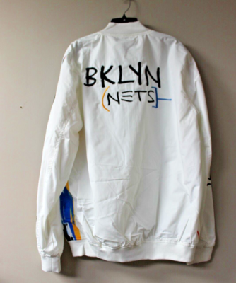 XXL‼️Brooklyn NETS NBA light jacket Men's Brooklyn Nets Nike White 2022/23 City Edition Showtime