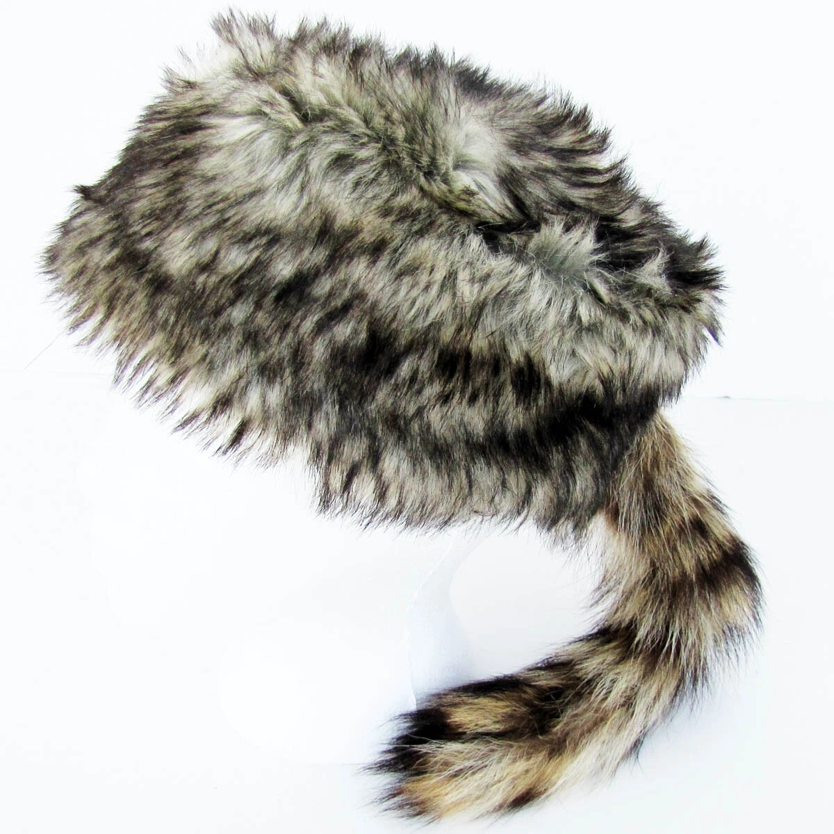 Daniel Boone Davey Crockett RACCOON TAIL HAT racoon mountain man coon skin cap