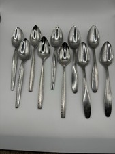 Oneida Grapefruit Spoon Serated Edge Flatware Mixed Lot Of 10 WM Rogers  Other
