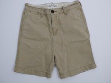 ABERCROMBIE KIDS Boys's Khaki Cotton Twill Distressed Shorts Sz 12