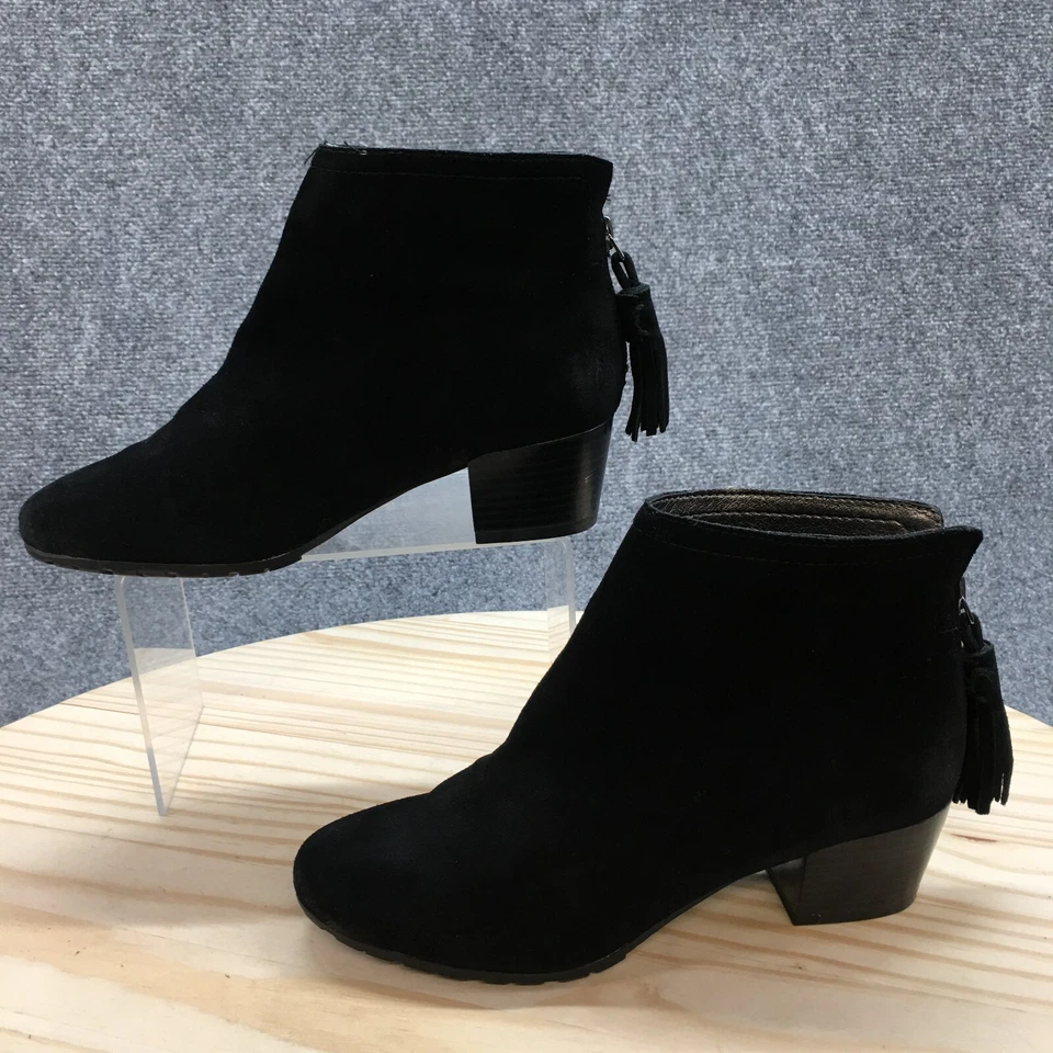 Kenneth Cole Reaction Boots Womens 6 M Pil-Age Ankle Bootie Black Leather Casual - Image 4 of 4