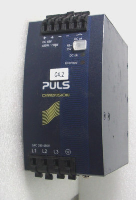 Puls QT20.481 48-55V DC 10-8.7A Power Supply 380-480V AC Input