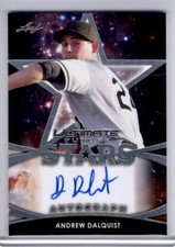 2019 LEAF ULTIMATE ANDREW DALQUIST MLB ROOKIE RC AUTO #FSAD1 FUTURE STARS