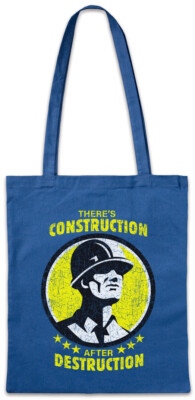 There's Construction After Destruction Stofftasche Einkaufstasche Housebuilder