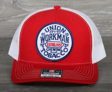 Union Workman Chewing Tobacco Patch on a Richardson 112 Trucker Hat