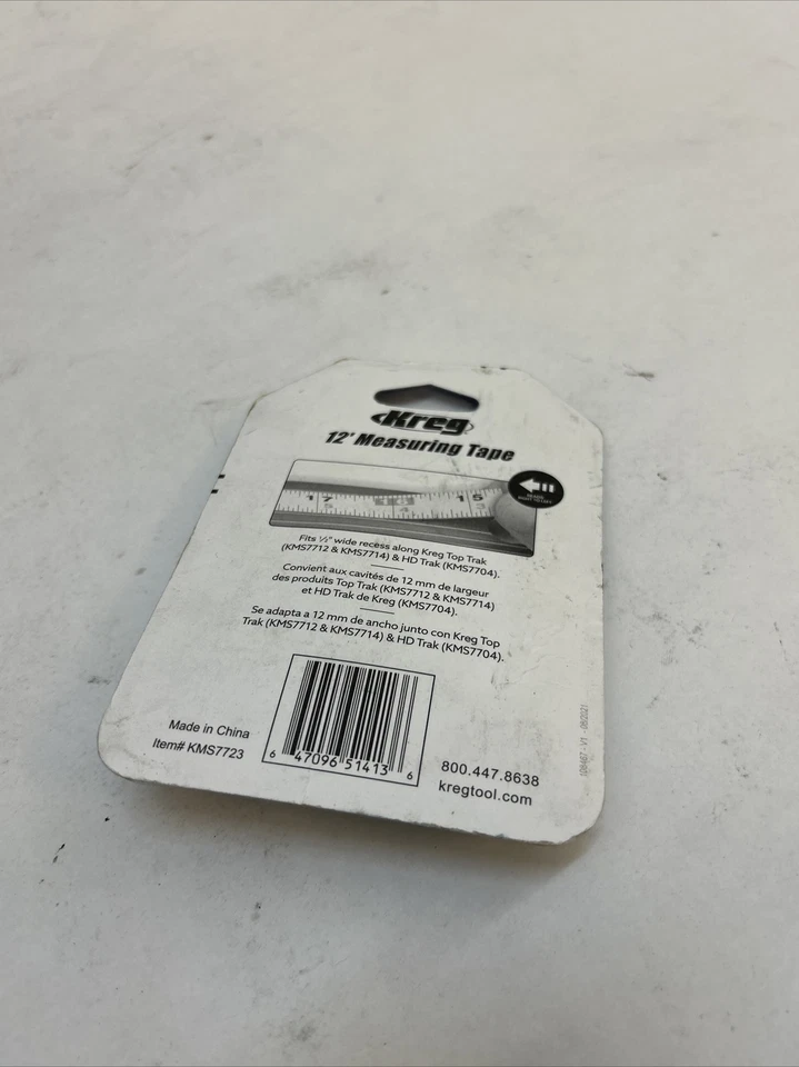 Kreg KMS7728 3.5 Meter Self-Adhesive Measuring Tape (R-L Reading) - Image 3 of 3