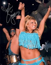 JACKIE HAAS AUTOGRAPH SIGNED 8X10 PHOTO WWE TNA MISS JACKIE GAYDA #29