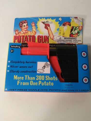 Retro Spud Gun Plastic Potato Gun Novelty Toy That Shoots Potatos - Picture 1 of 3
