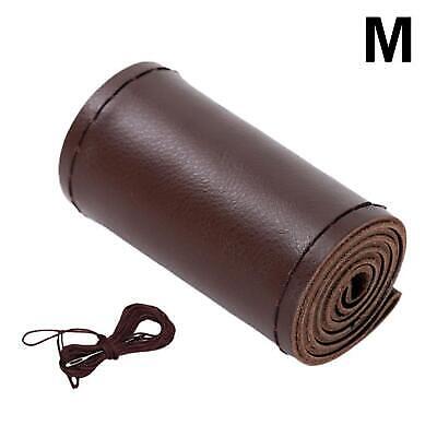 Genuine Leather Car Steering Wheel Cover DIY Stitch -Au. Wrap For 15"/15 F0M3 - Bild 24 von 25