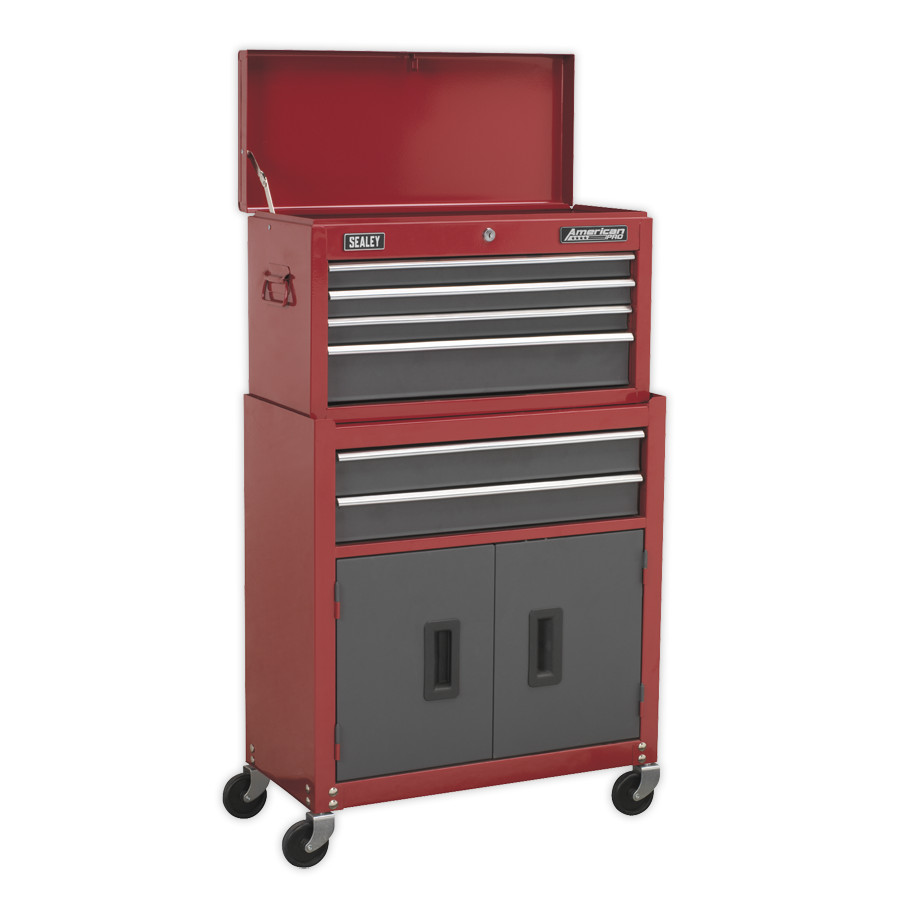 Sealey AP2200BB Topchest & Rollcab Combination 6 Drawer with Ball Bearing