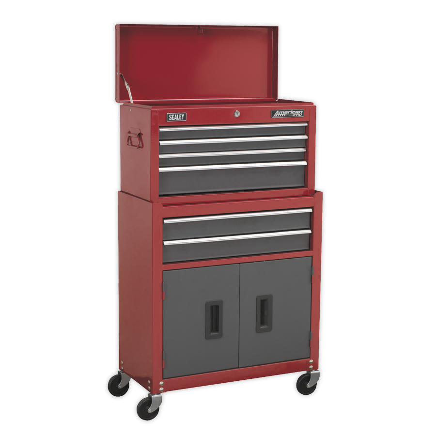 Sealey AP2200BB Topchest & Rollcab Combination 6 Drawer with Ball Bearing