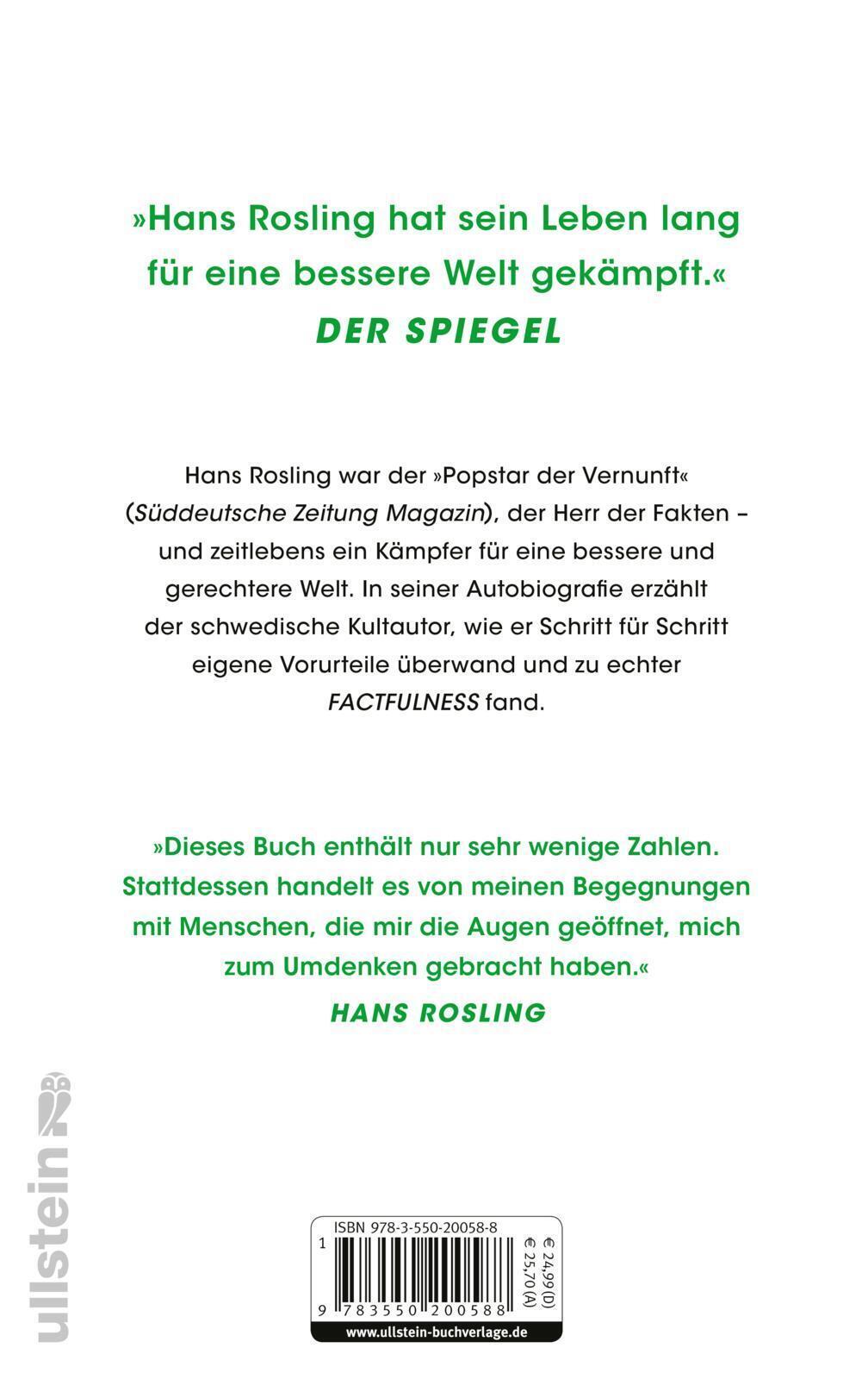 Thumbnail - Wie Ich Lernte, Die Welt Zu Verstehen | Hans Rosling | Buch | 304 S. |