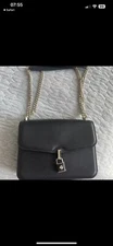 KATE SPADE LOCKET LARGE FLAP SHOULDER BAG W/DUSTBAG BLACK PXR00419 NWT