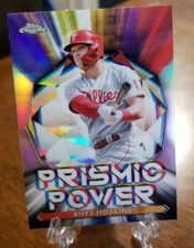 2021 Topps Chrome Rhys Hoskins Prismic Power Insert Philadelphia Phillies