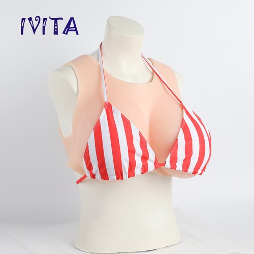 IVITA 9XL H Tasse Boobs Silikon Brustformen Brustplatten Transgender gefälschte Boobs - Bild 11 von 12