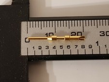 1 broche à souder en or amphénol. Connecteur aviation militaire