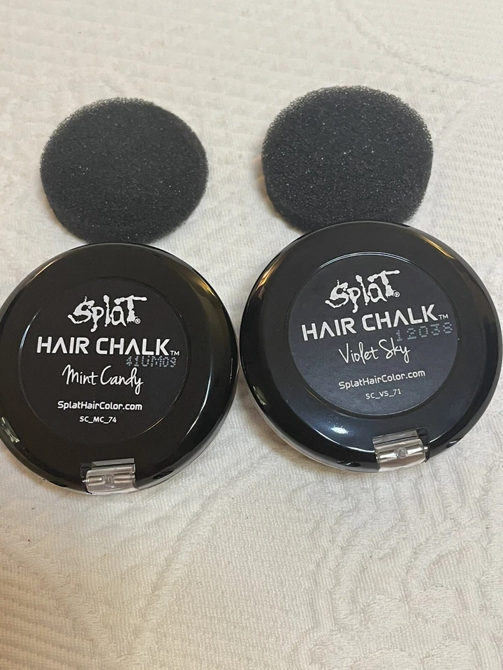 Juego de 2 salpicaduras de pelo tiza menta caramelo y violeta cielo color lavable Highlight’s NUEVO Foto 2 de 2