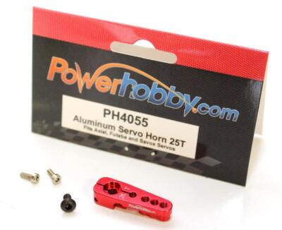 Red Aluminum 25T Servo Horn : Futaba s9156 s9255 s9650 s3151 s3152