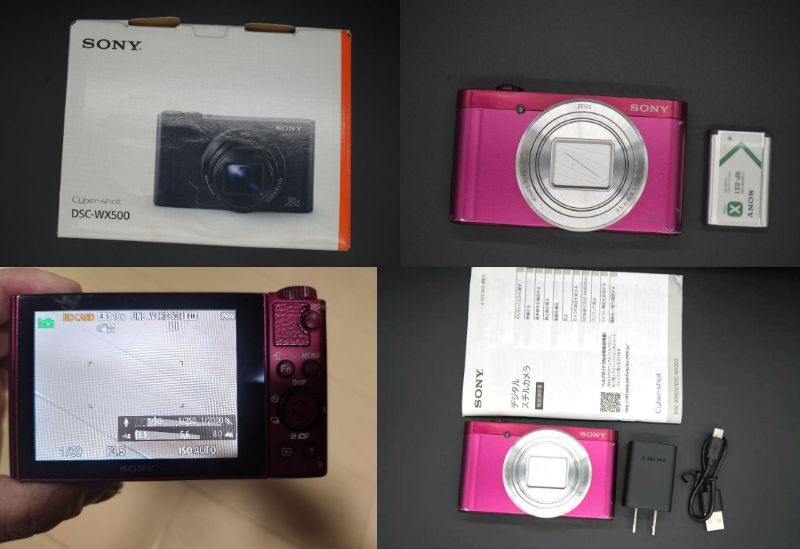 SONY Cyber−Shot WX DSC-WX500 Pink Tested Used W/Box Other | eBay
