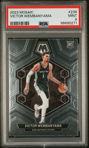 Victor Wembanyama 2023 Panini Mosaic Rookie #238 RC PSA 9 