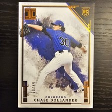 Chase Dollander 2025 Panini Impeccable #81 #/99 Rookie Colorado Rockies